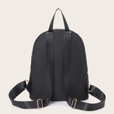 Modischer wasserdichter Rucksack mit mehreren Fächern für Männer und Frauen mit Kreuznieten